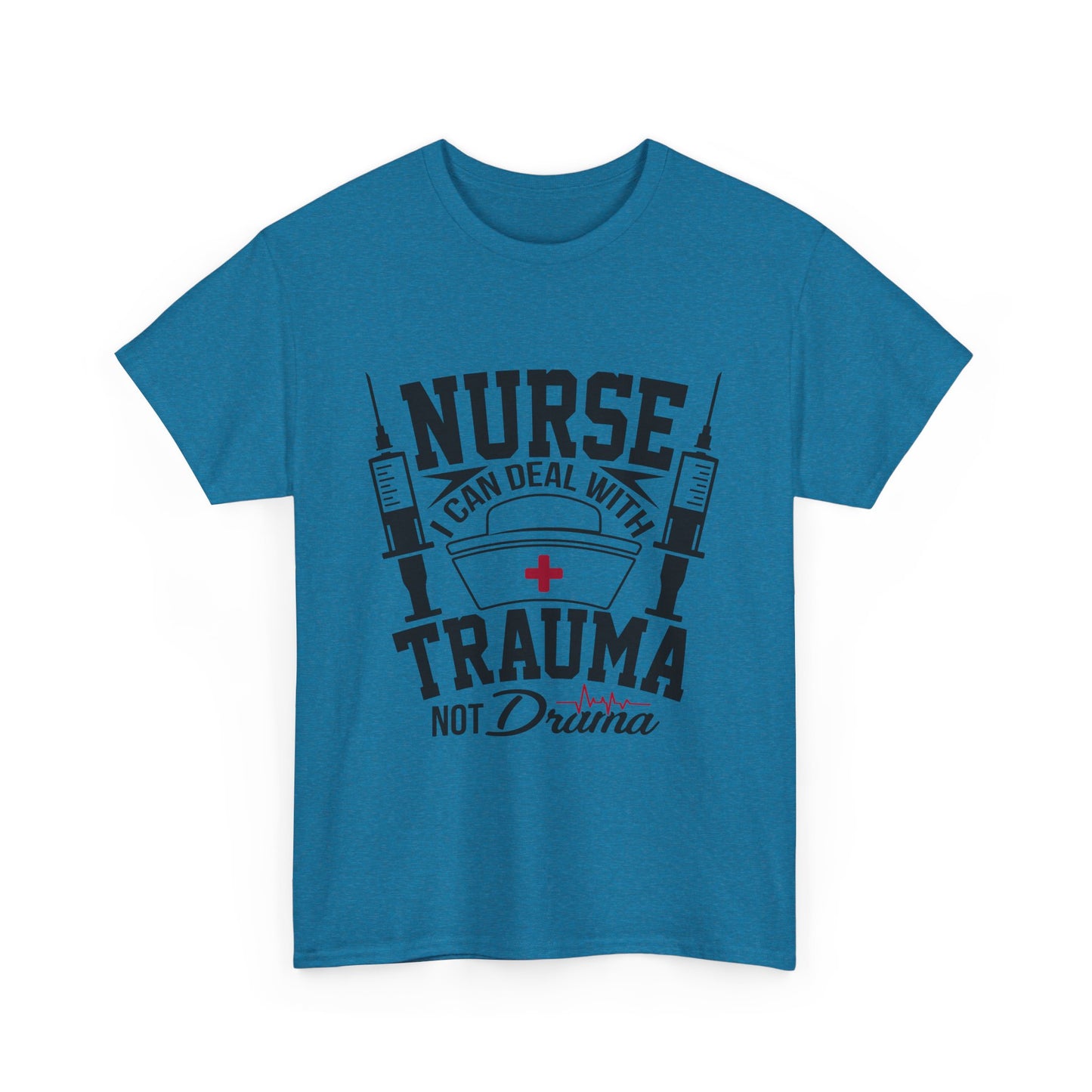 Nurse Trauma Tee - Unisex Heavy Cotton T-Shirt for Healthcare Professionals