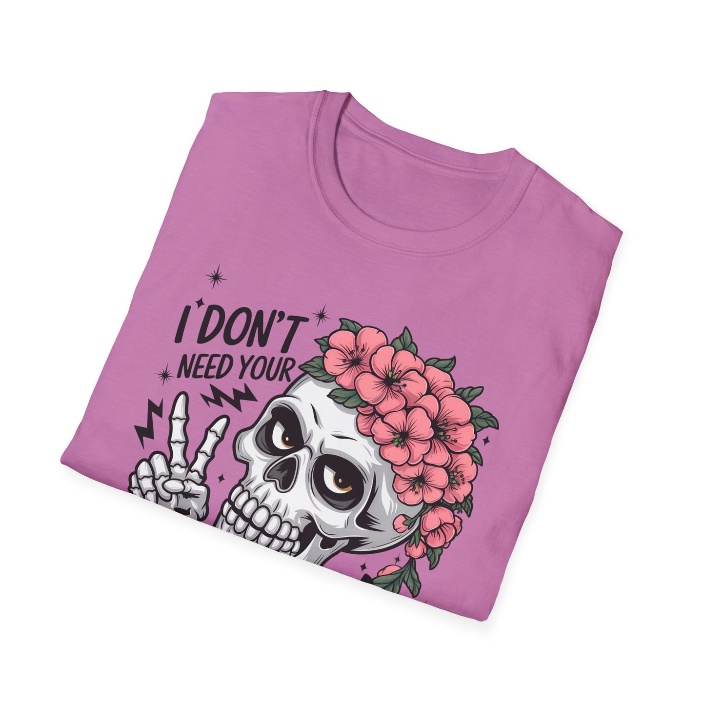 "I Don’t Need Your Attitude, I Brought My Own" Skull Tee