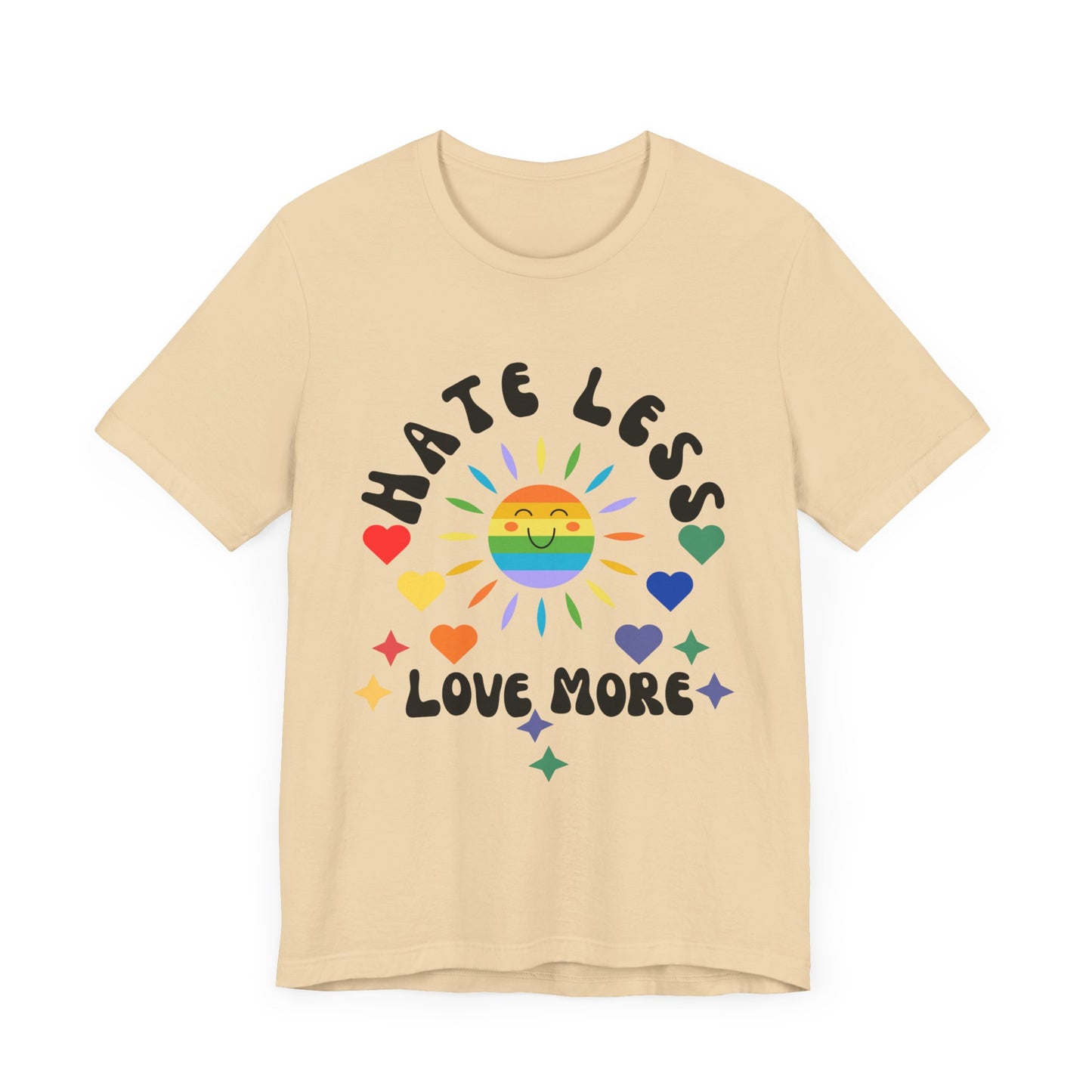 Hate Less, Love More - Unisex Jersey TeeJeJeJe