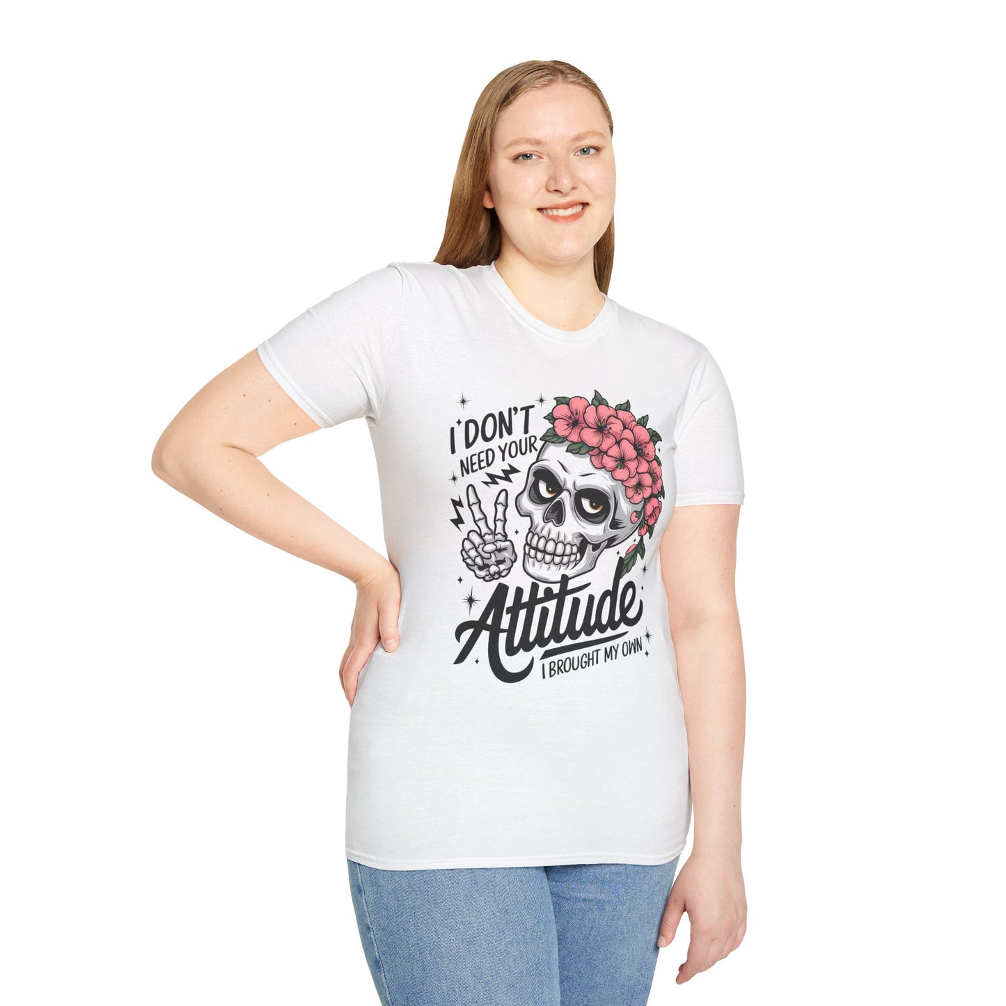 "I Don’t Need Your Attitude, I Brought My Own" Skull Tee