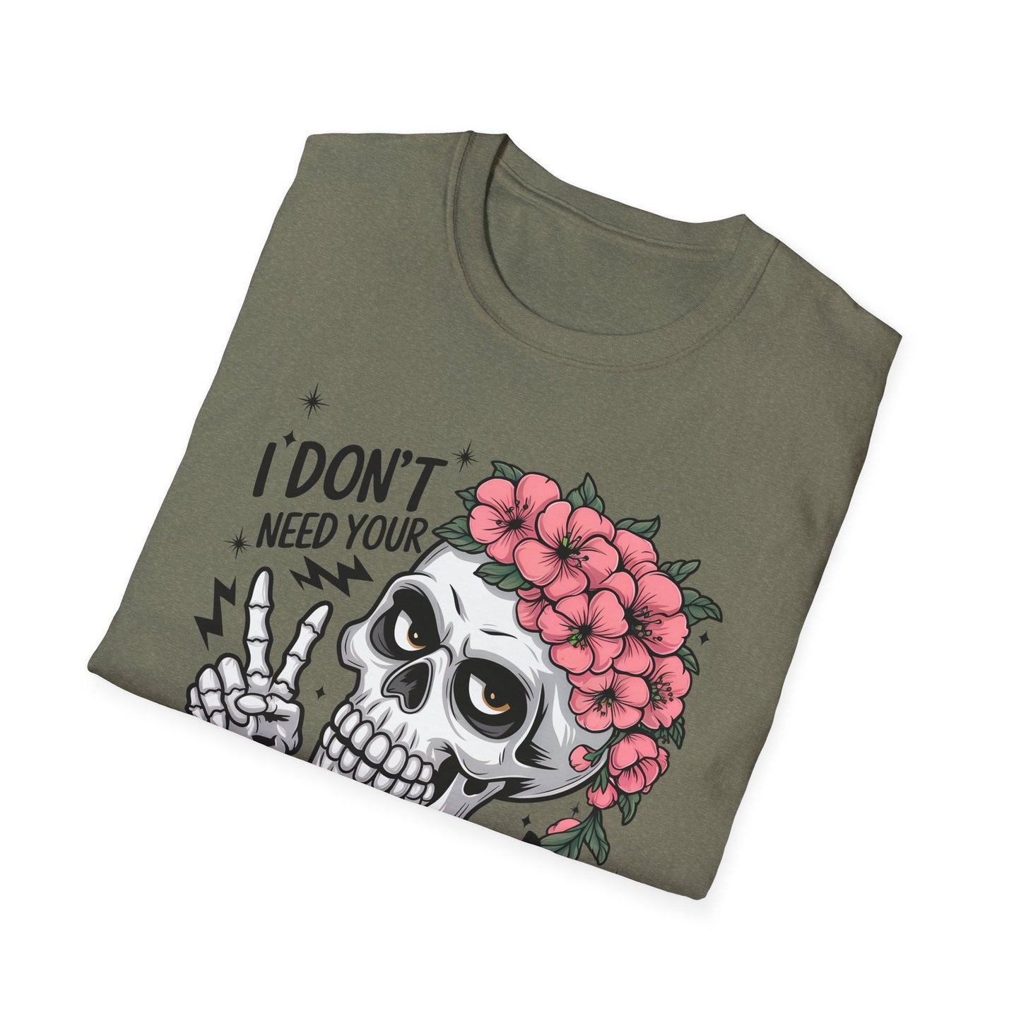 "I Don’t Need Your Attitude, I Brought My Own" Skull Tee