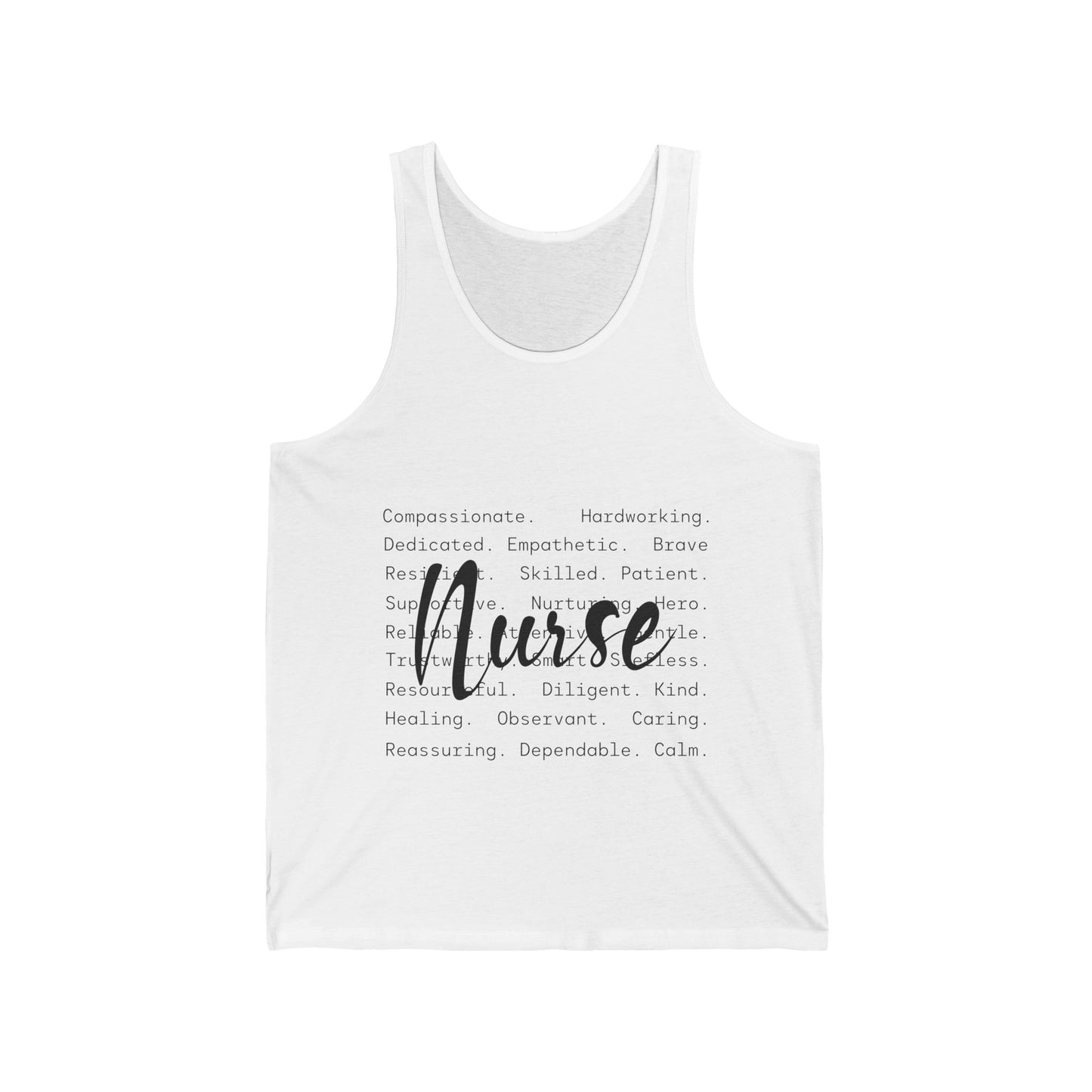 Nurse Appreciation Unisex Jersey Tank | Inspirational Quote Design