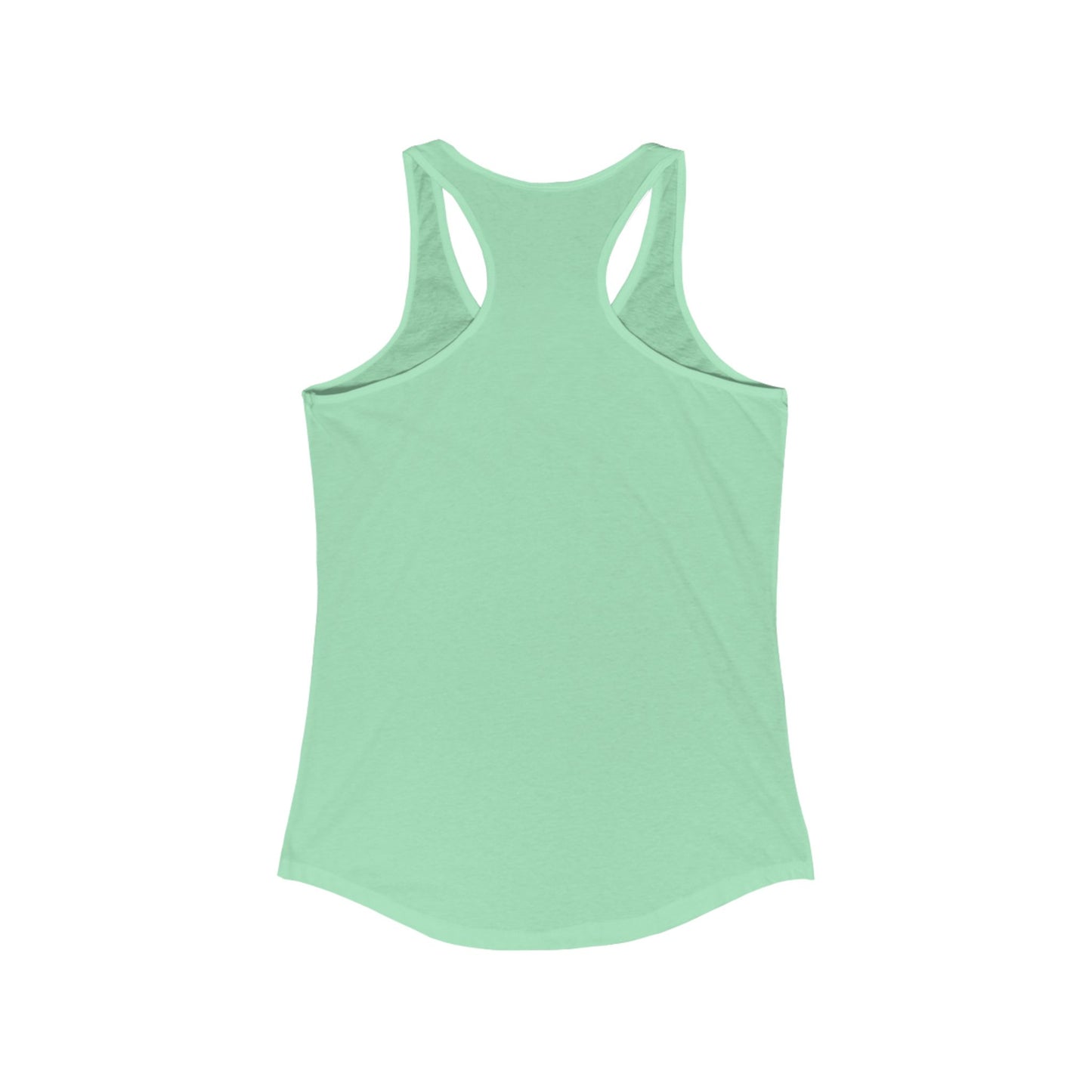 Women's Racerback Tank: Tequila, Coffee & Dogs Design