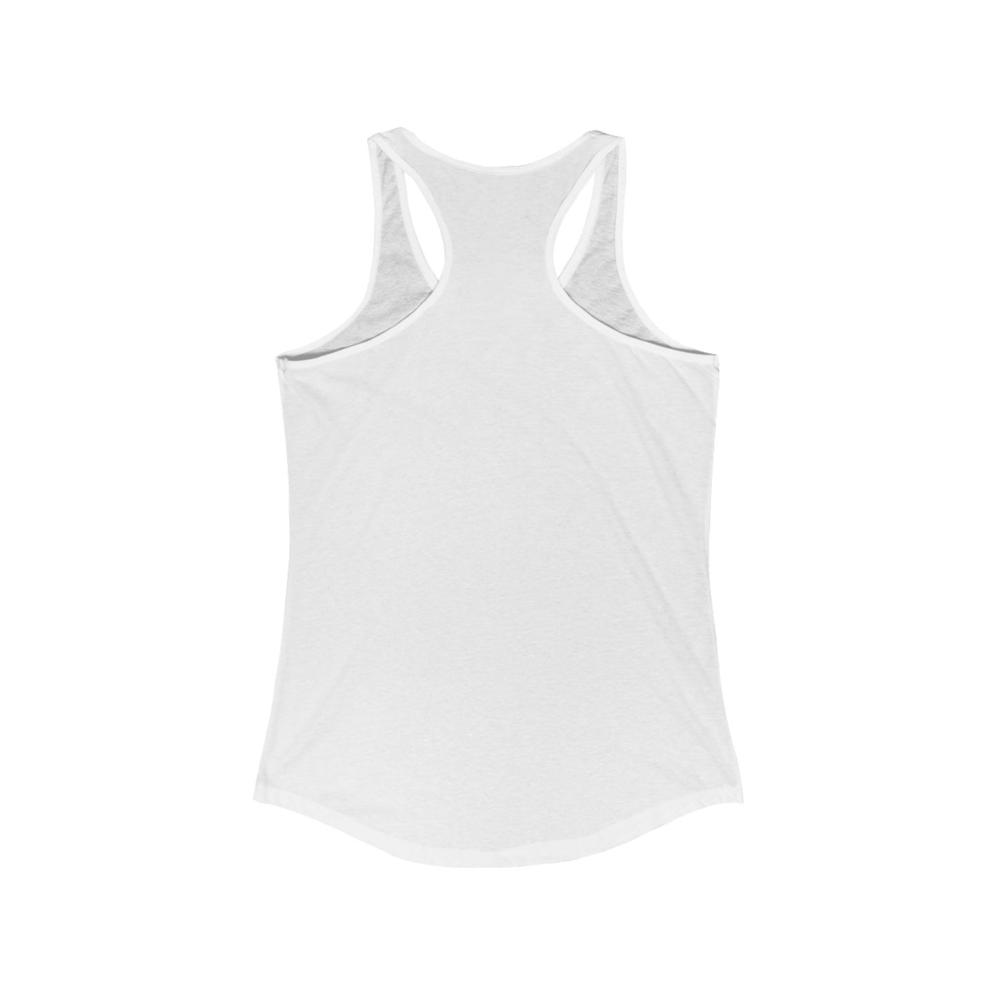 Women's Racerback Tank: Tequila, Coffee & Dogs Design