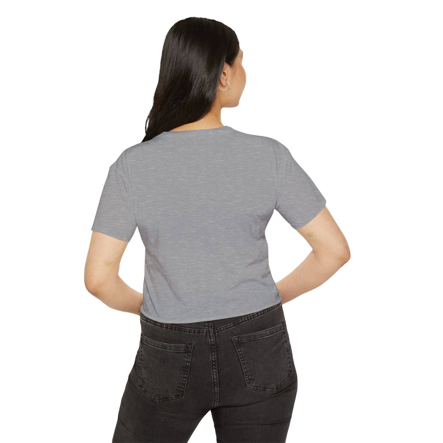 Funny Women's Festival Crop Top - 'Don't Flatter Yourself, I Was Looking At Your Veins'
