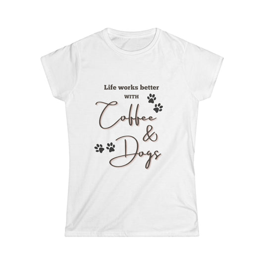 Coffee & Dogs Women's Tee
