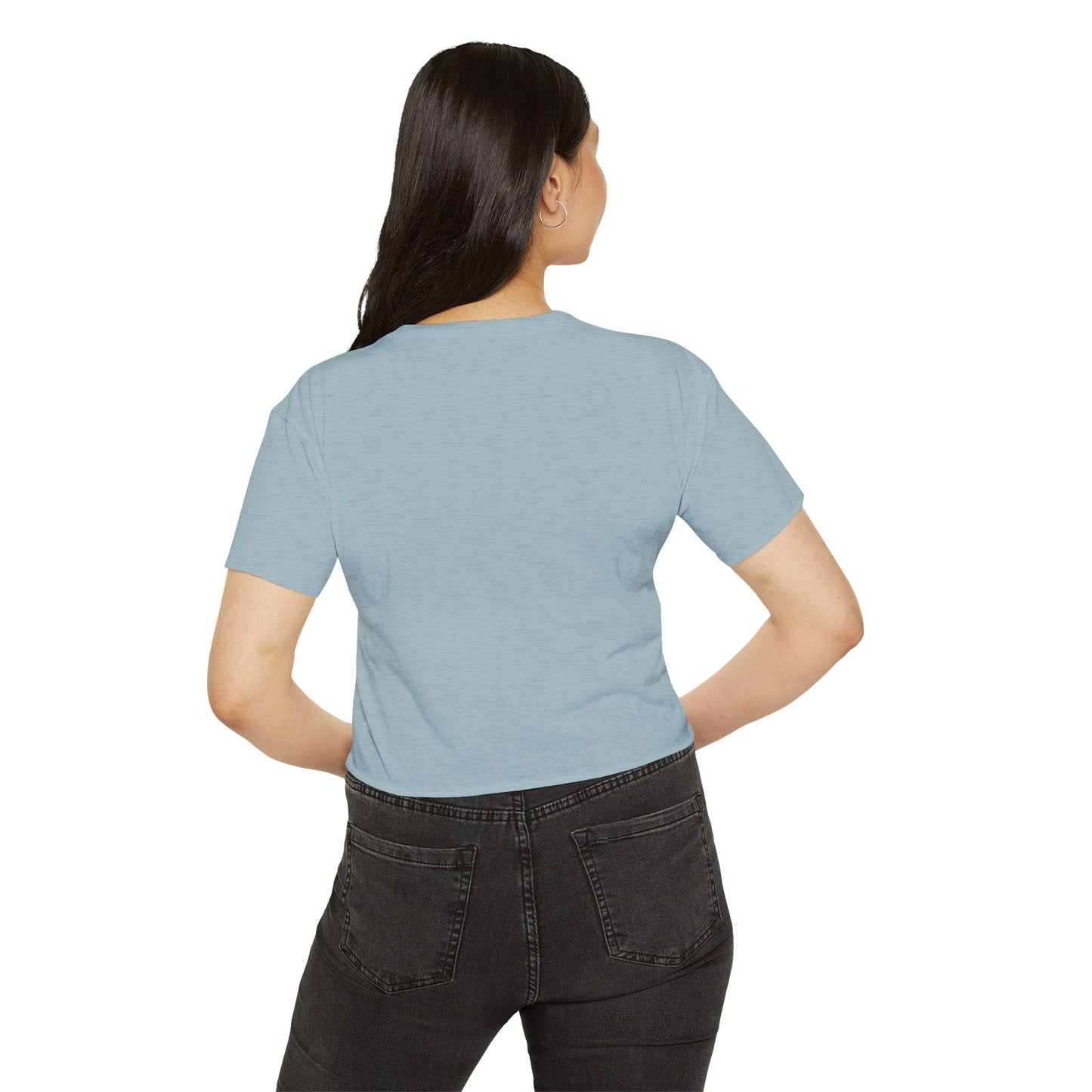 Funny Women's Festival Crop Top - 'Don't Flatter Yourself, I Was Looking At Your Veins'
