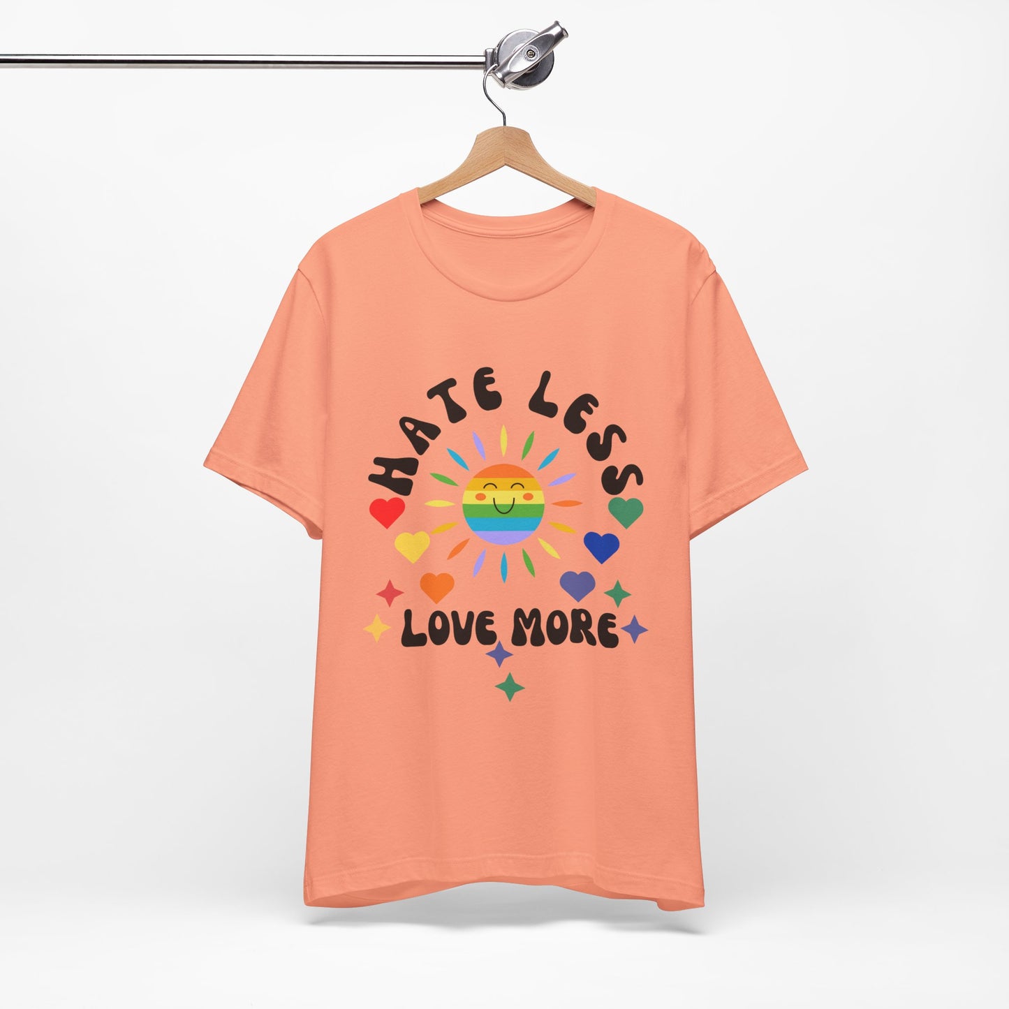 Hate Less, Love More - Unisex Jersey TeeJeJeJe