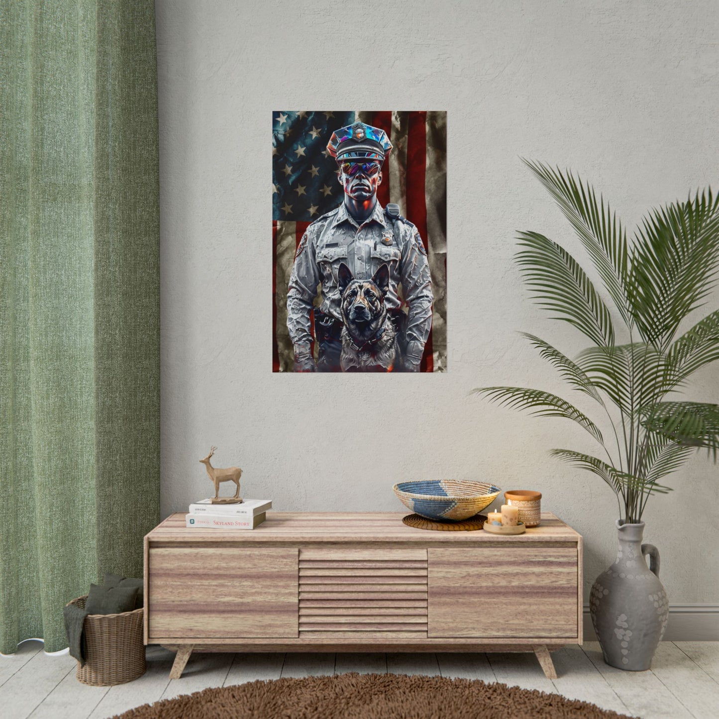 Patriotic Police K9 Poster