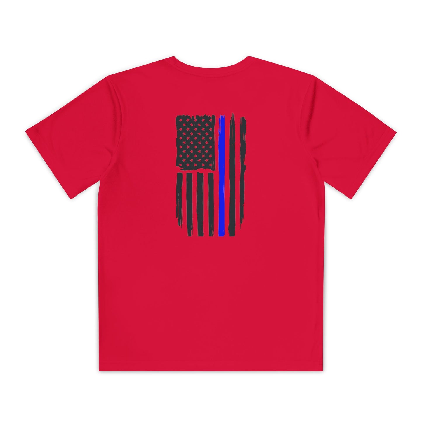 Youth Competitor Tee - Support Our Heroes - American Flag Design