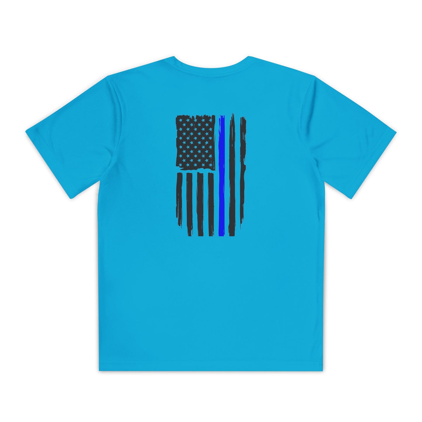 Youth Competitor Tee - Support Our Heroes - American Flag Design