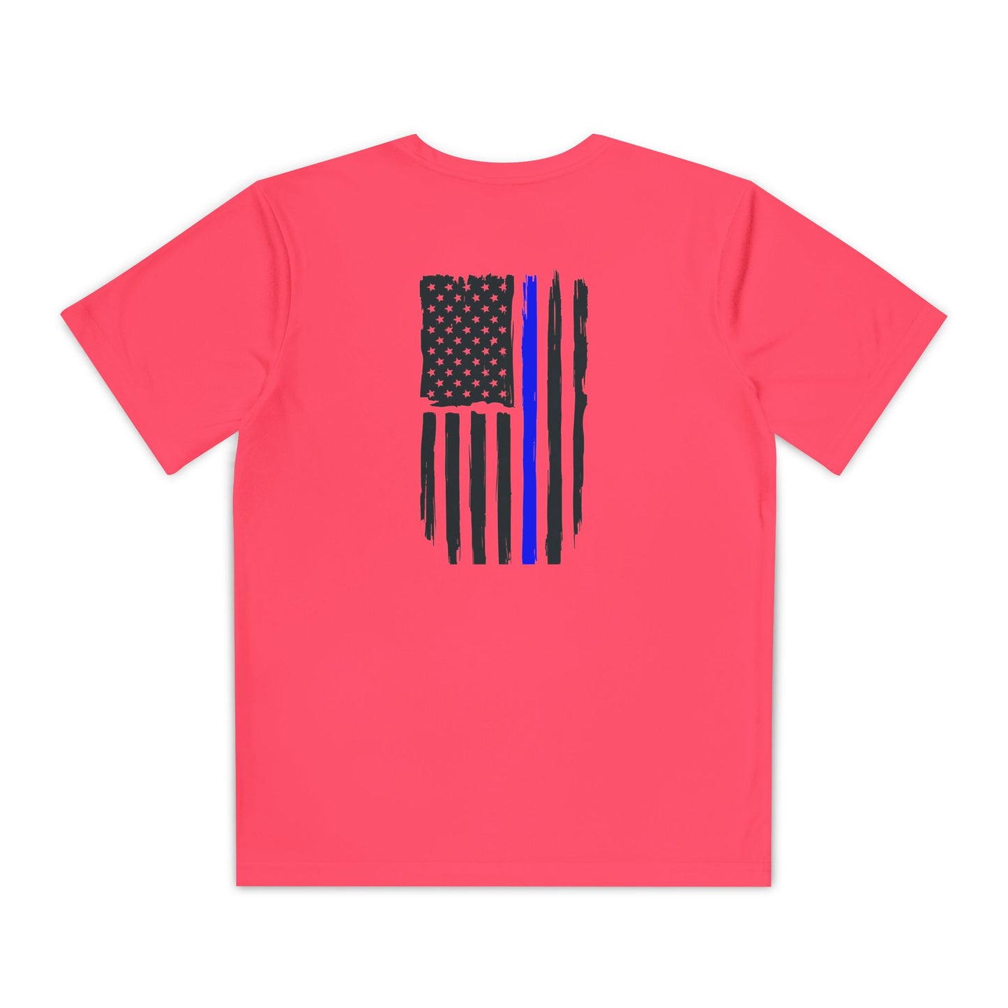 Youth Competitor Tee - Support Our Heroes - American Flag Design
