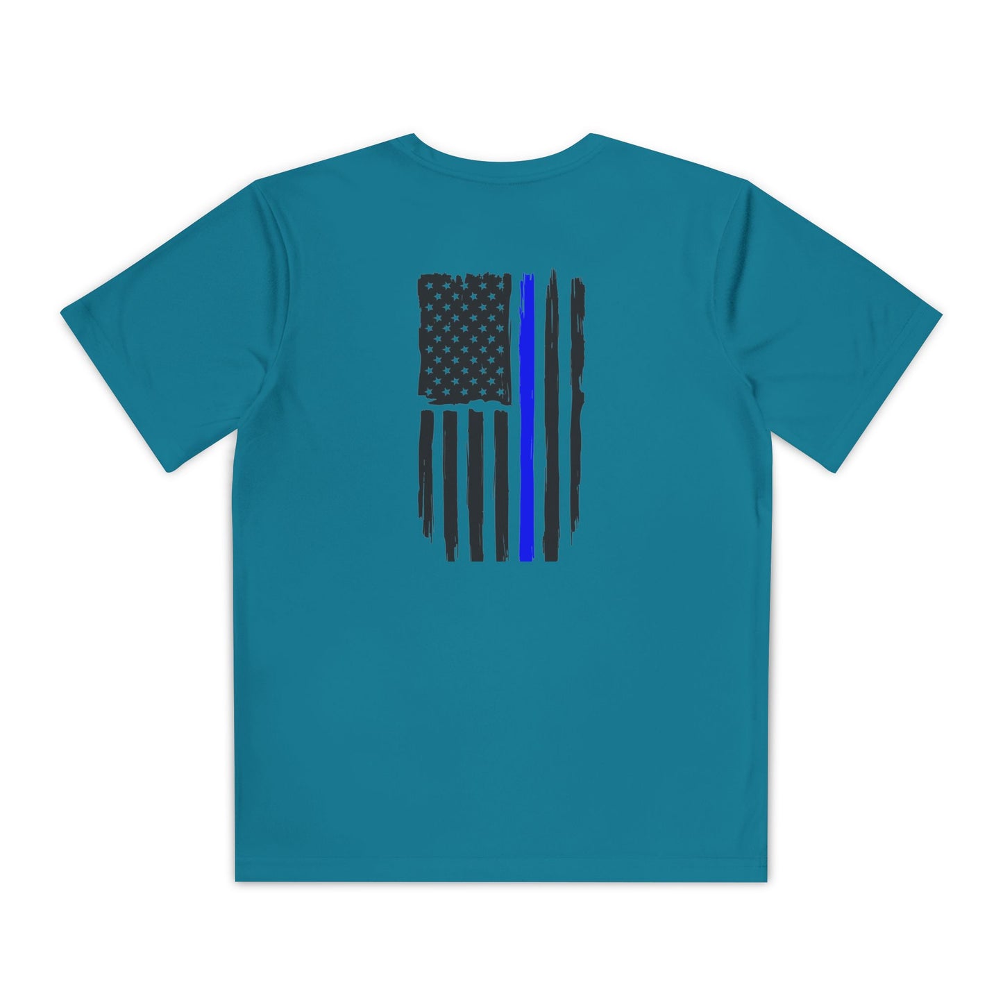 Youth Competitor Tee - Support Our Heroes - American Flag Design