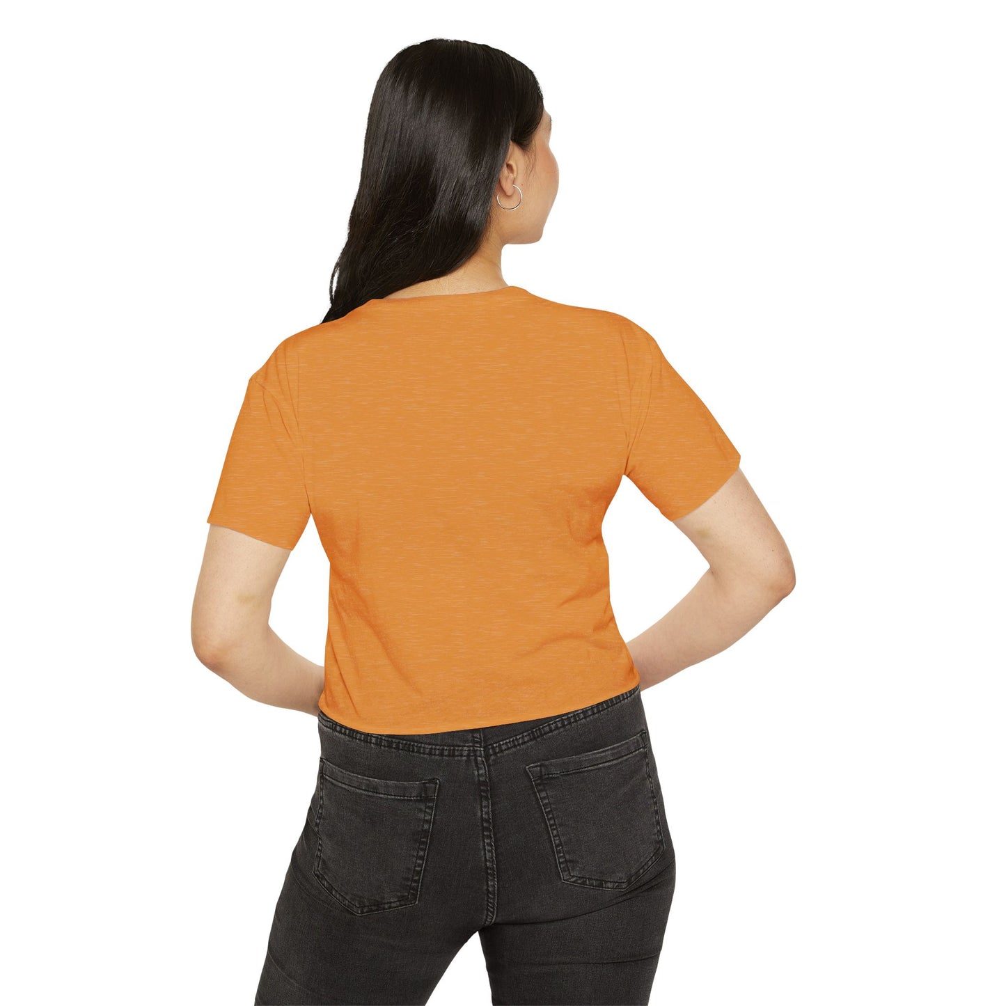 Funny Women's Festival Crop Top - 'Don't Flatter Yourself, I Was Looking At Your Veins'