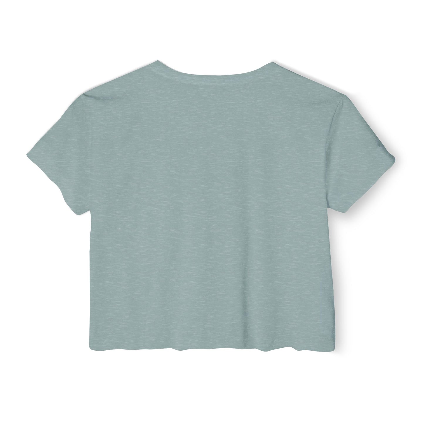 Funny Women's Festival Crop Top - 'Don't Flatter Yourself, I Was Looking At Your Veins'
