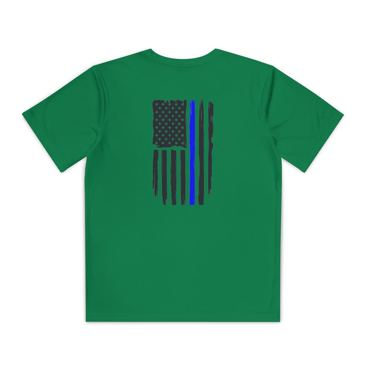 Youth Competitor Tee - Support Our Heroes - American Flag Design