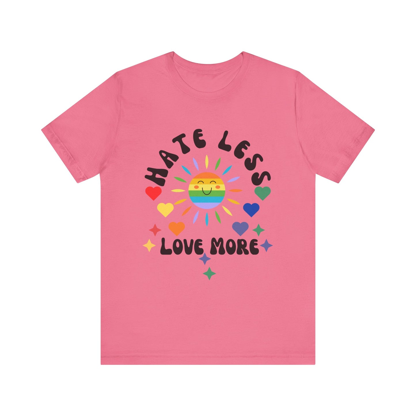 Hate Less, Love More - Unisex Jersey TeeJeJeJe