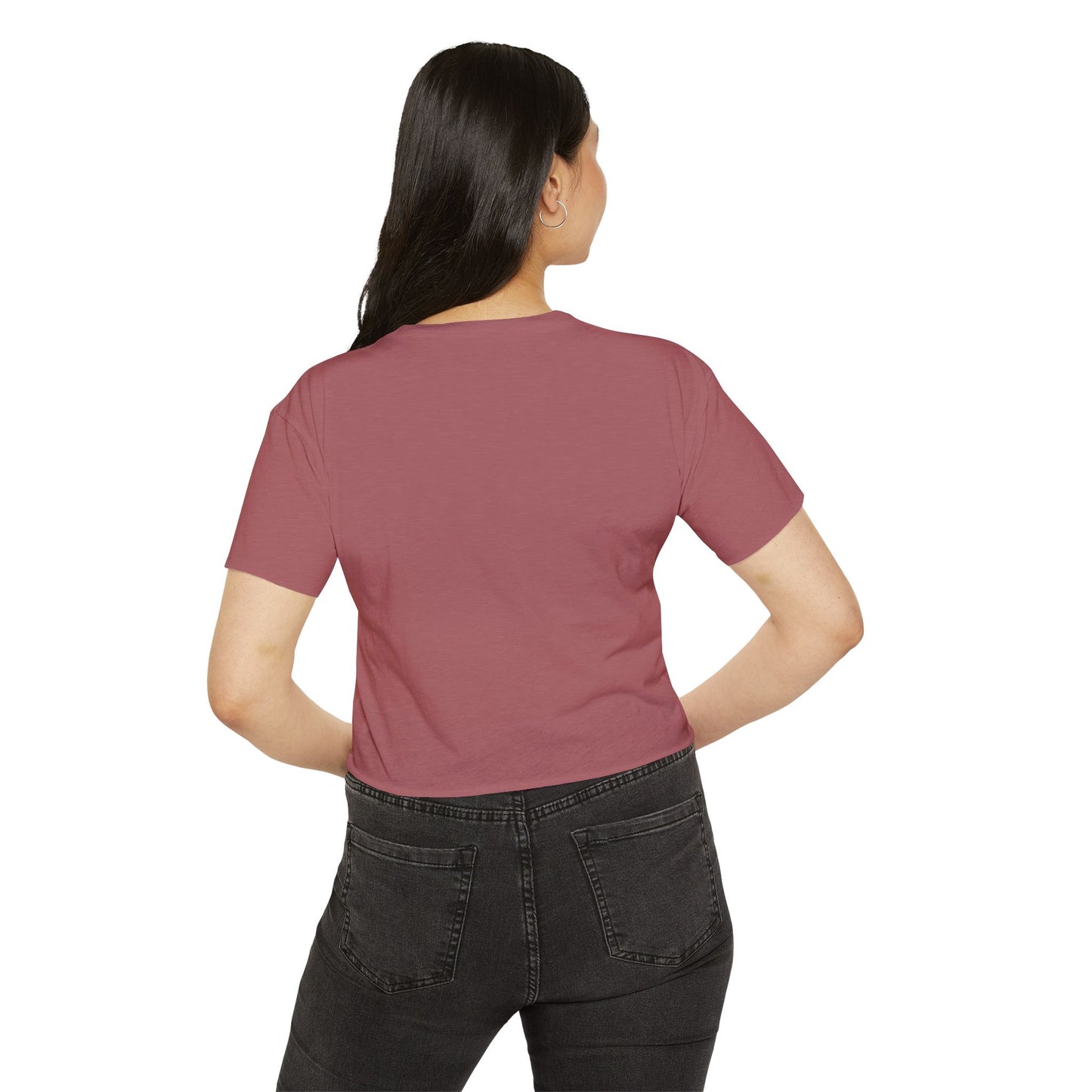 Funny Women's Festival Crop Top - 'Don't Flatter Yourself, I Was Looking At Your Veins'