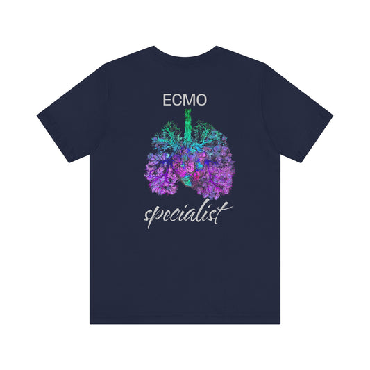 ECMO Specialist Tee, Unisex Short Sleeve T-Shirt, Gift for Healthcare Workers, Medical Apparel, Nurse Appreciation, Respiratory Care