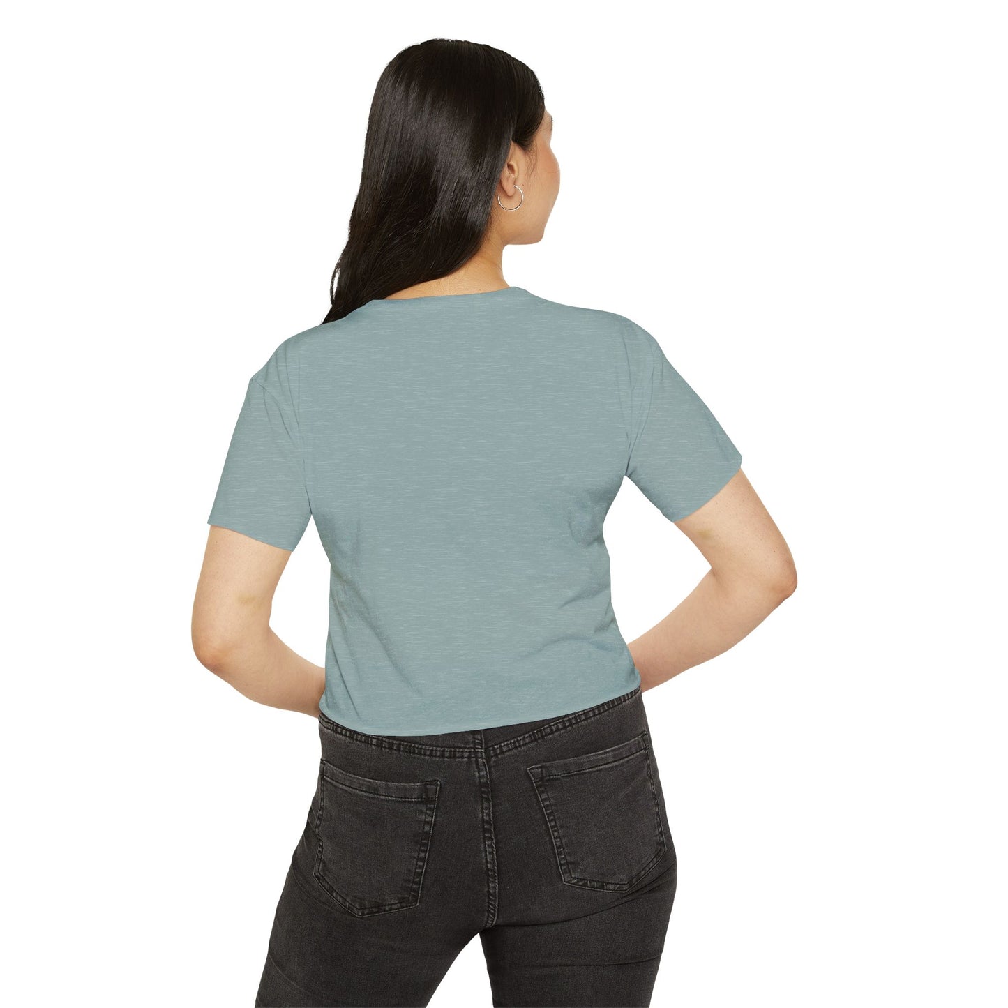 Funny Women's Festival Crop Top - 'Don't Flatter Yourself, I Was Looking At Your Veins'